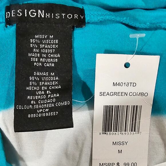 DESIGN HISTORY Seagreen Combo Maxi Skirt‎ or Strapless Dress Size Medium New! - Picture 6 of 6